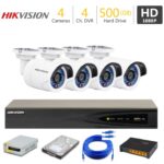 4 FHD CCTV Camera Package HIKVISION